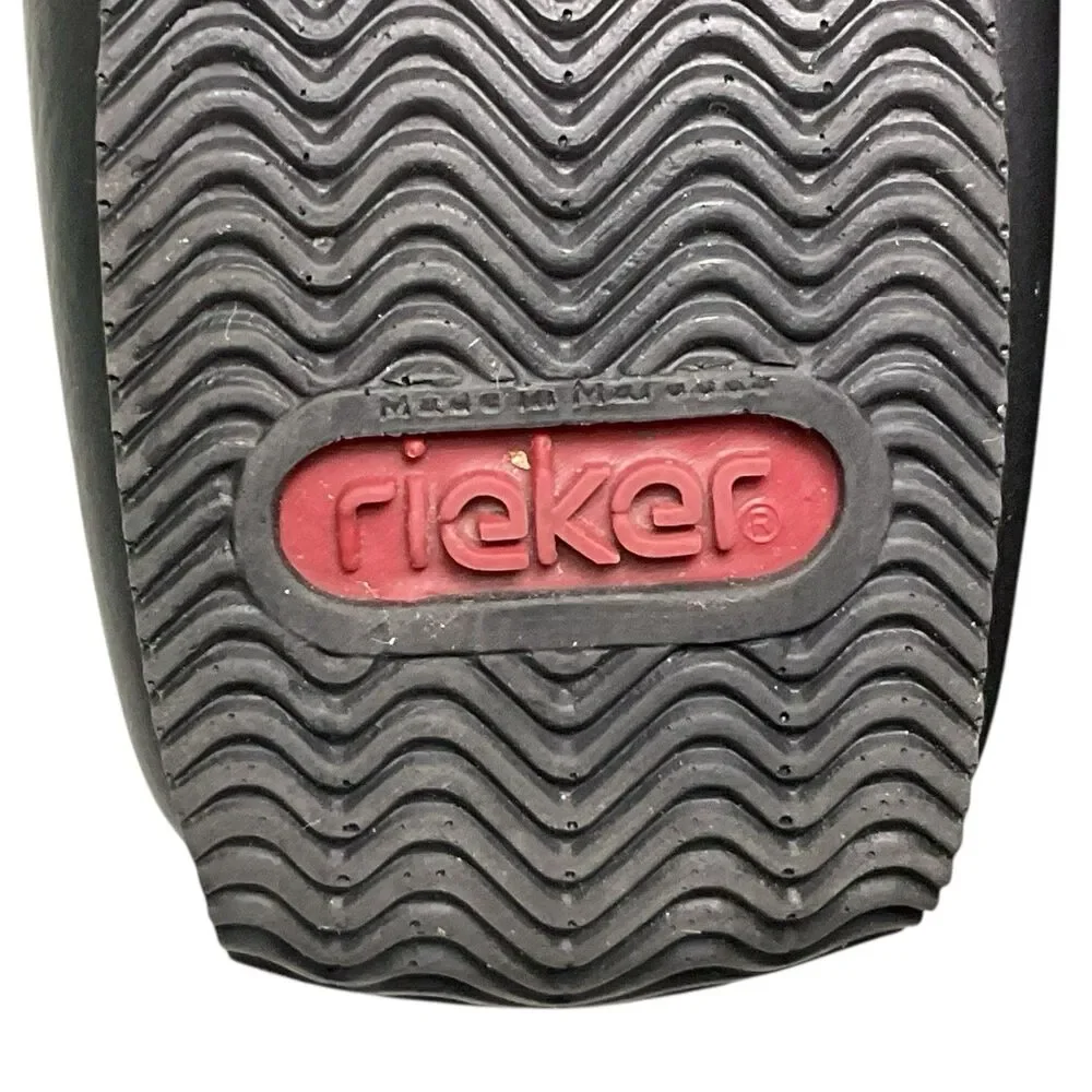 Rieker Women’s 38 EUR 7.5 US Antistress Brown Leather Slip On Driving‎ Loafers